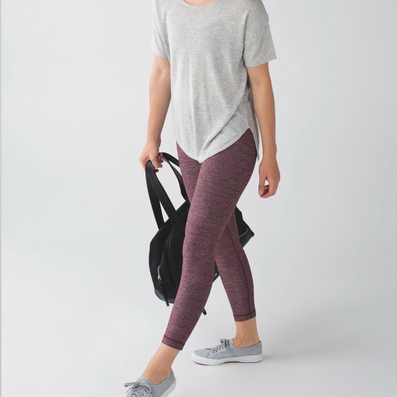 lululemon athletica Pants - Lululemon High Times Pant Heather Bordeaux Drama